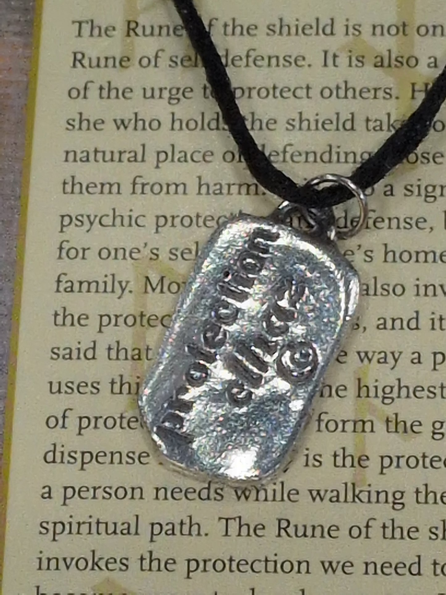 Runestones Protection Pewter Pendant