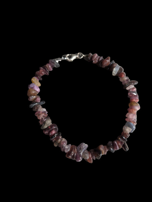 Gemstone Chips Bracelet w/ clasp- Umba Sapphire