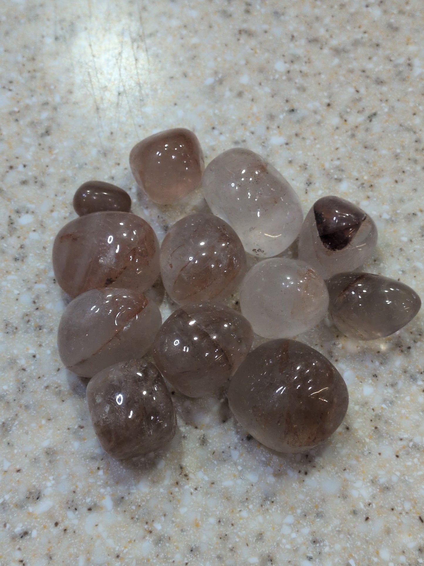 Hematoid Quartz Tumbled stone
