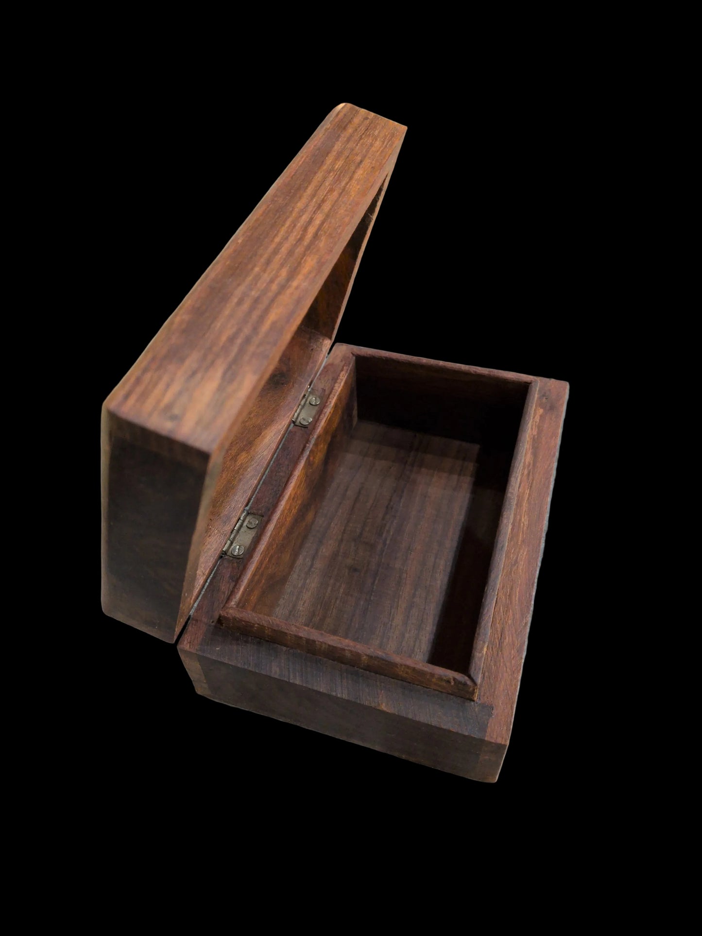 Carved Celtic hearts cross wood Tarot storage box