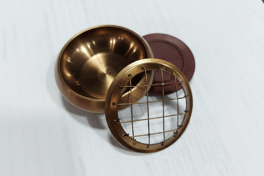 Brass Screen Incense burner with coaster