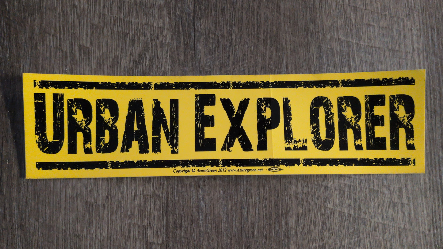 Urban Explorer Bumper Sticker