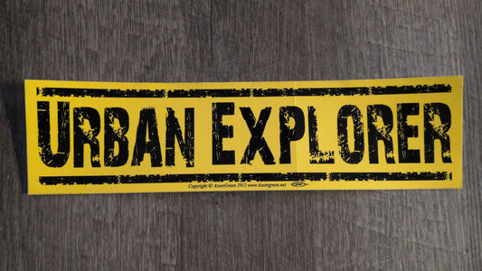 Urban Explorer Bumper Sticker