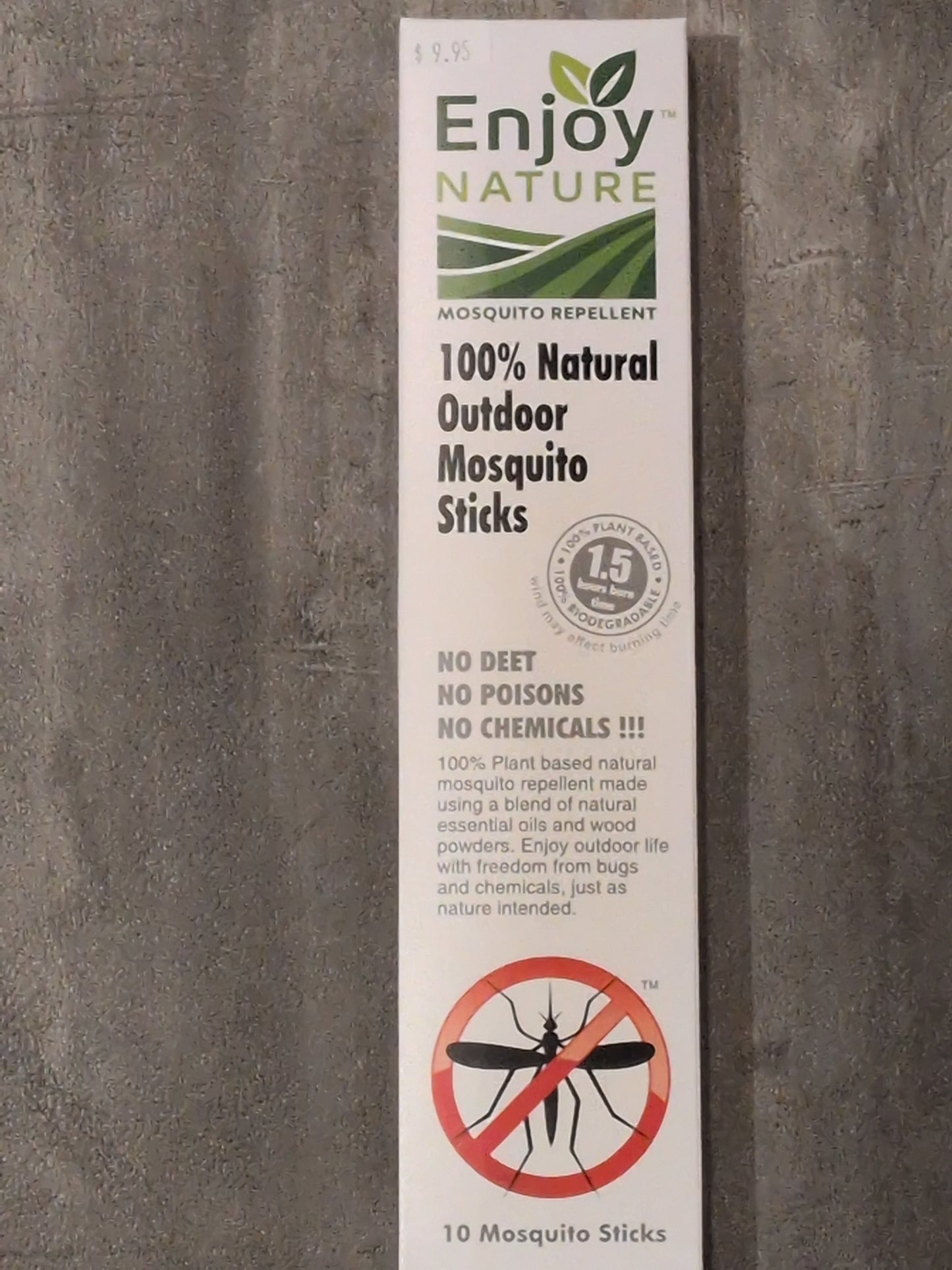 Enjoy Nature 100% Natural Mosquito sticks 10 sticks