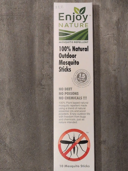 Enjoy Nature 100% Natural Mosquito sticks 10 sticks