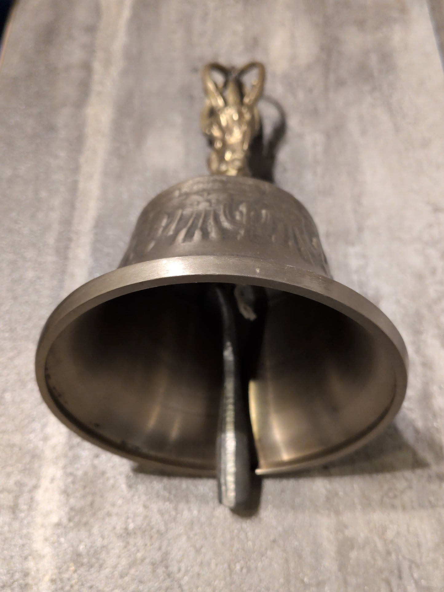 8" Seven Metal Brass Offering Bell