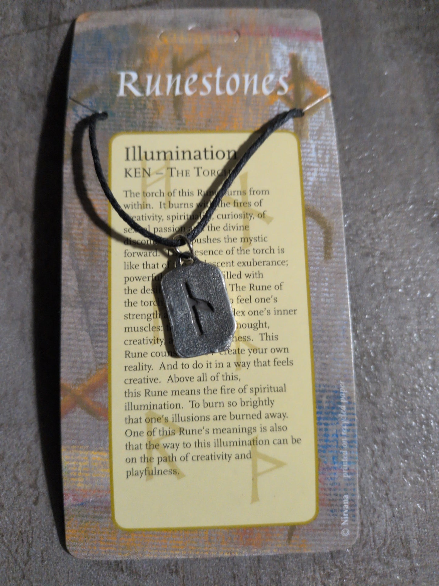Runestones Illumination Pewter Pendant