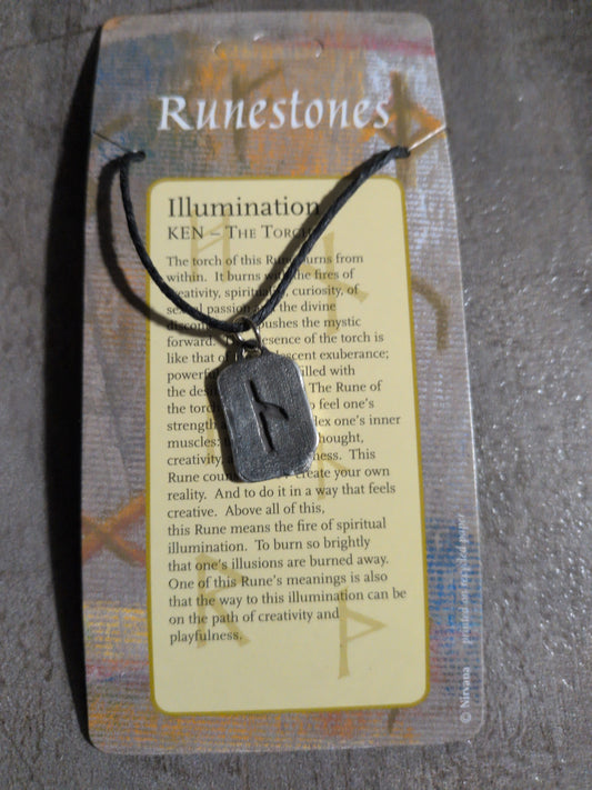 Runestones Illumination Pewter Pendant