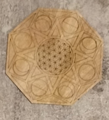 Mini Wooden Crystal grid