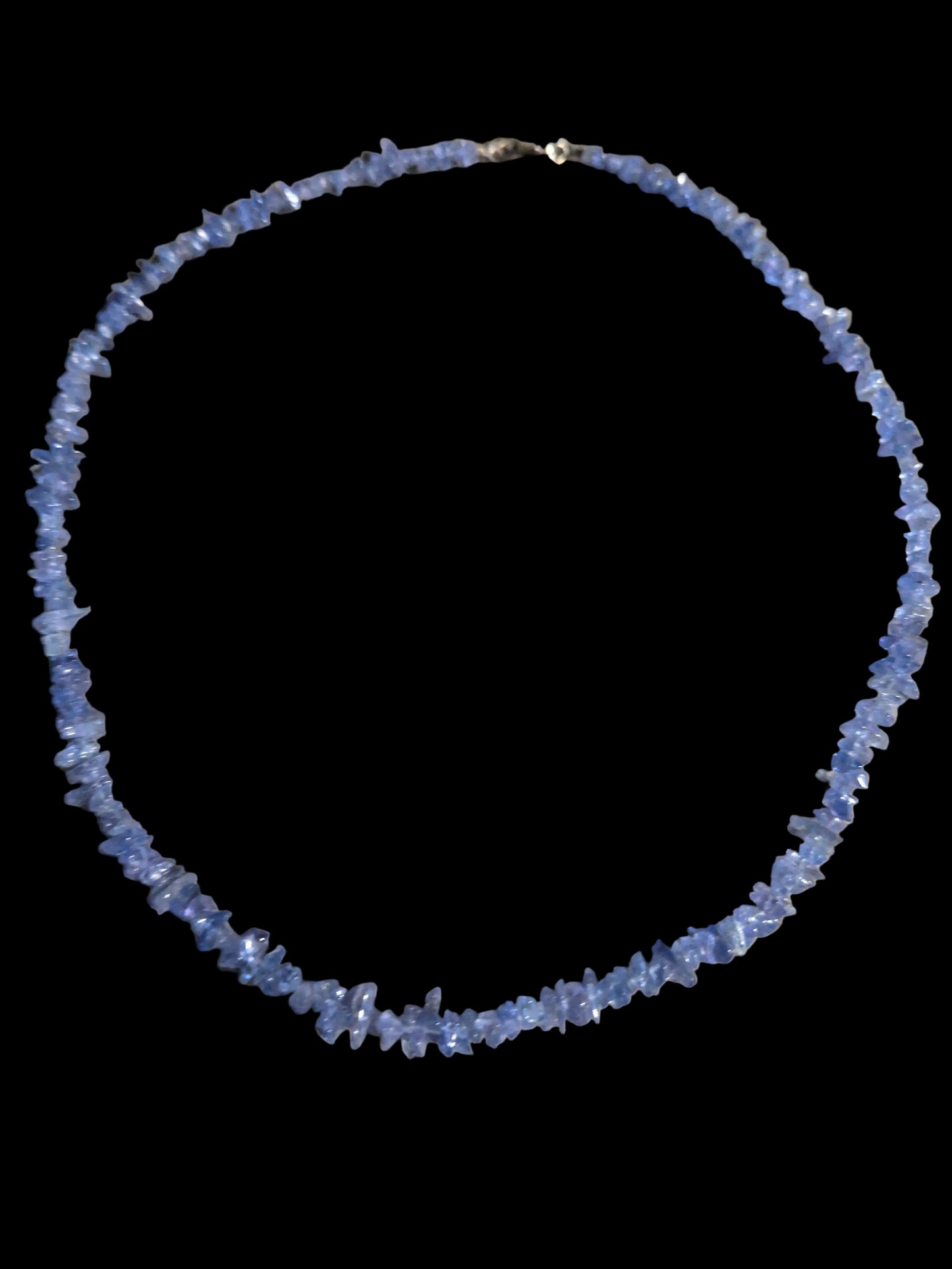 Gemstone Chips Choker- w/ clasp- Tanzanite