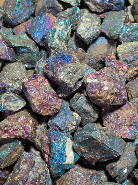 Large Chalcopyrite (peacock ore) rough stone