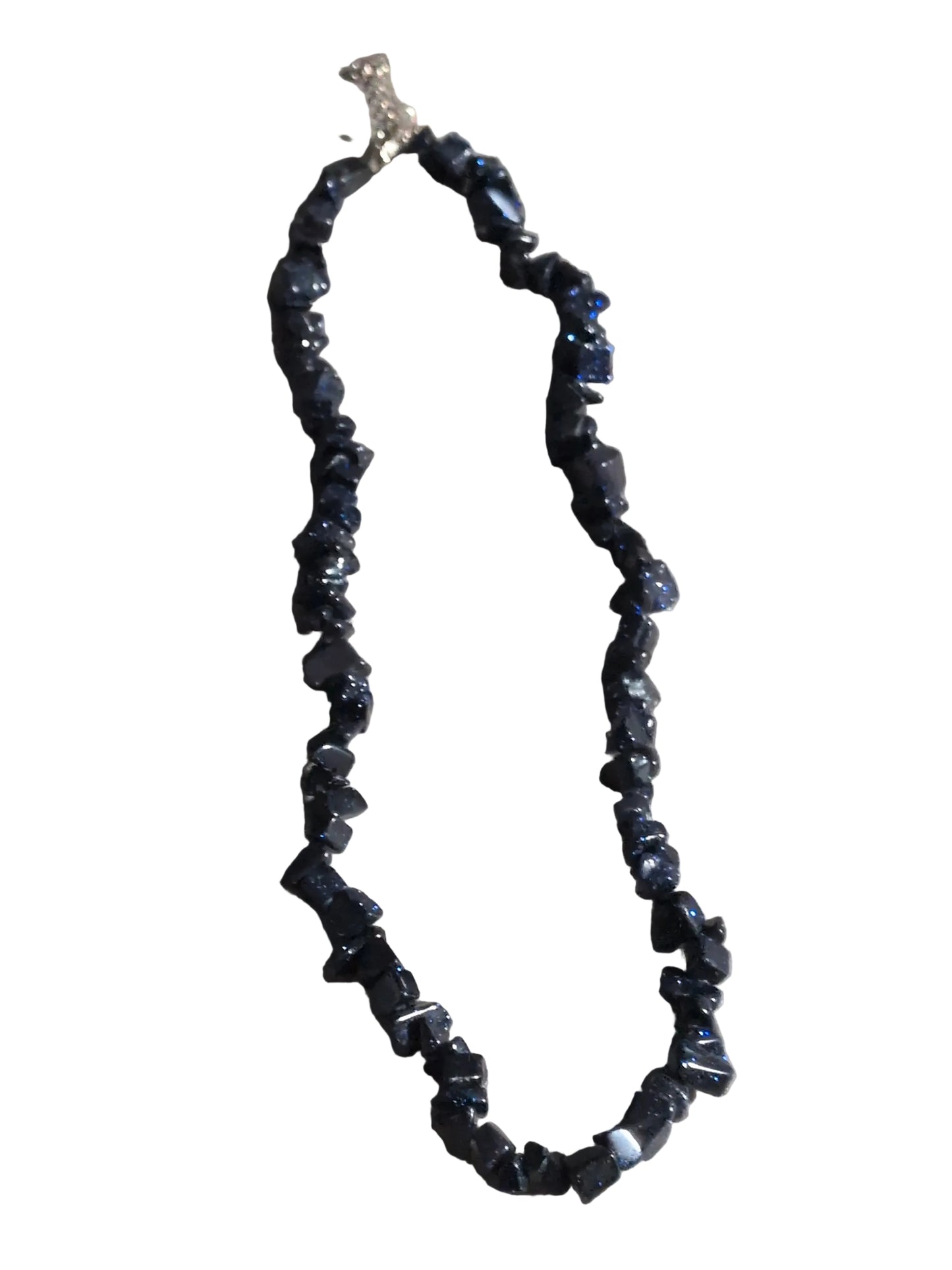 Gemstone Chips Choker- Blue Goldstone