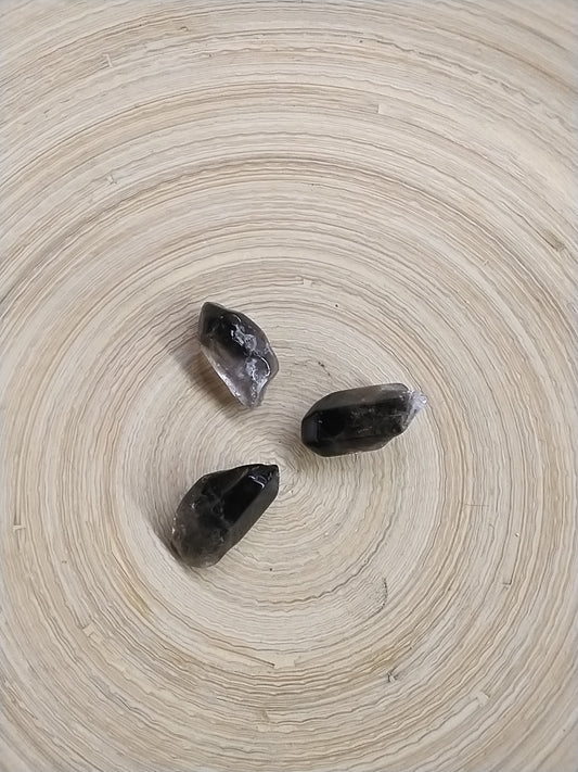 Irradiated Smokey Quartz crystal Point