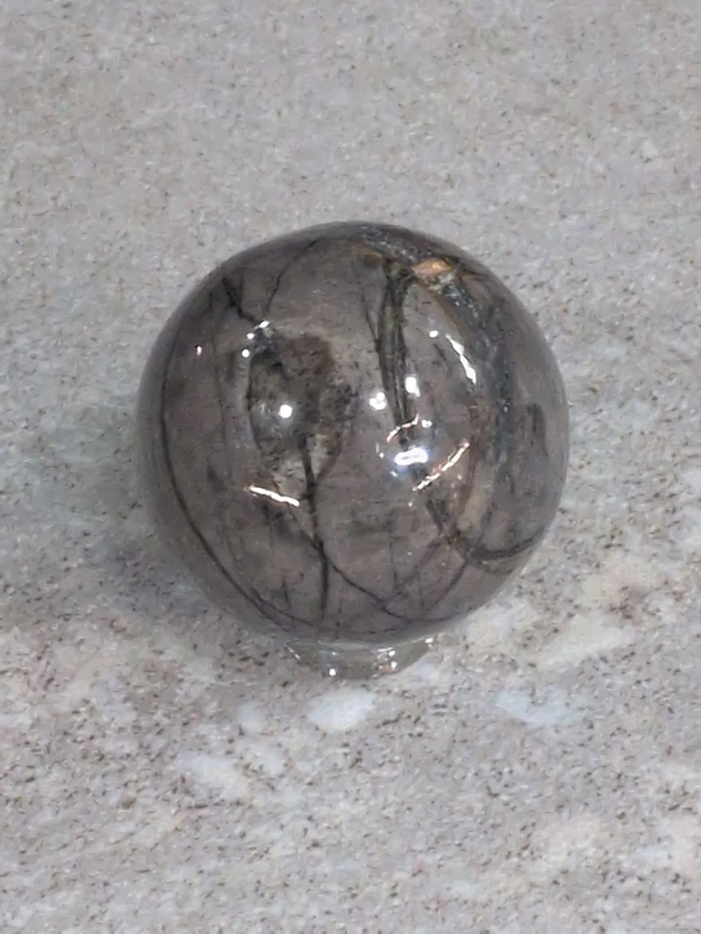 Silver lace Jasper 40mm sphere