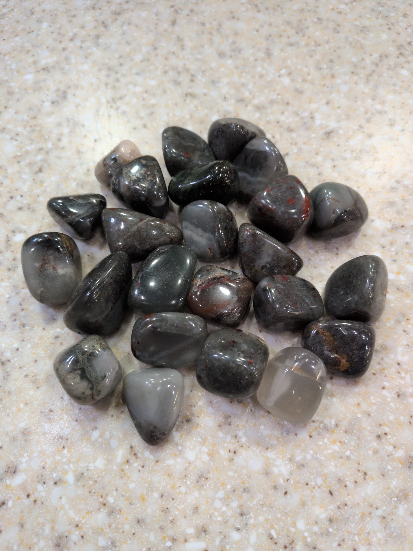 Seftonite Bloodstone Tumbled stone