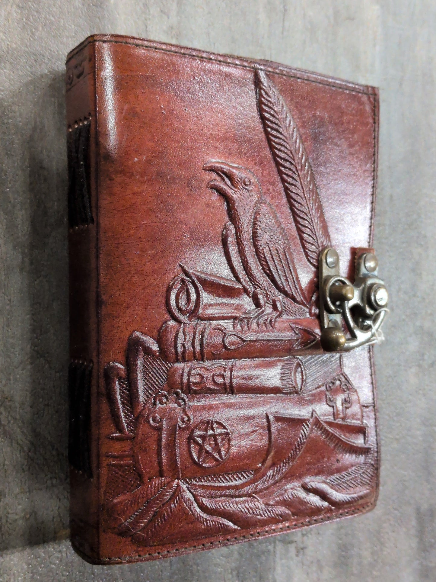 Raven Leather Journal 5x7