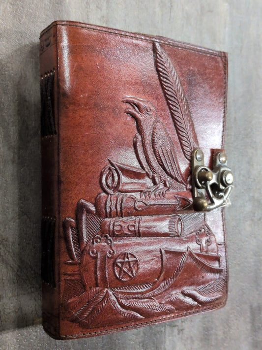 Raven Leather Journal 5x7