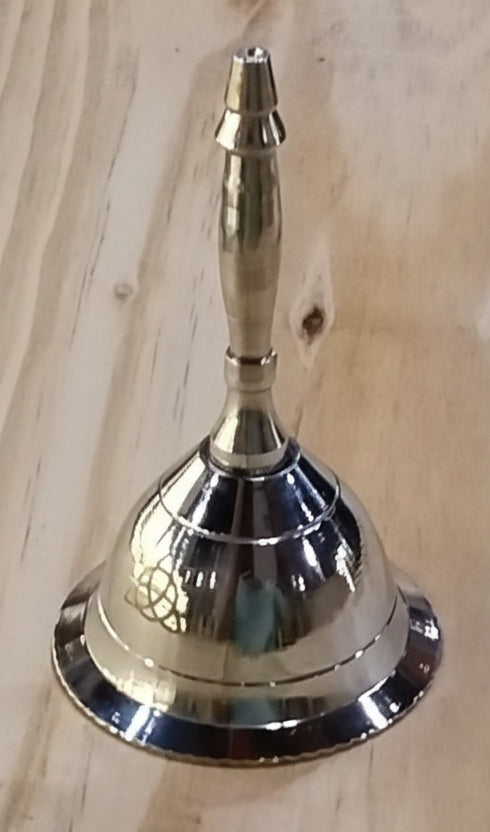 Silver Bell with Triquetra Symbol