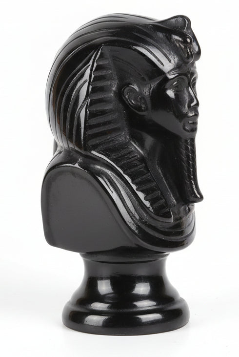 Black Obsidian Tutankhamen statue