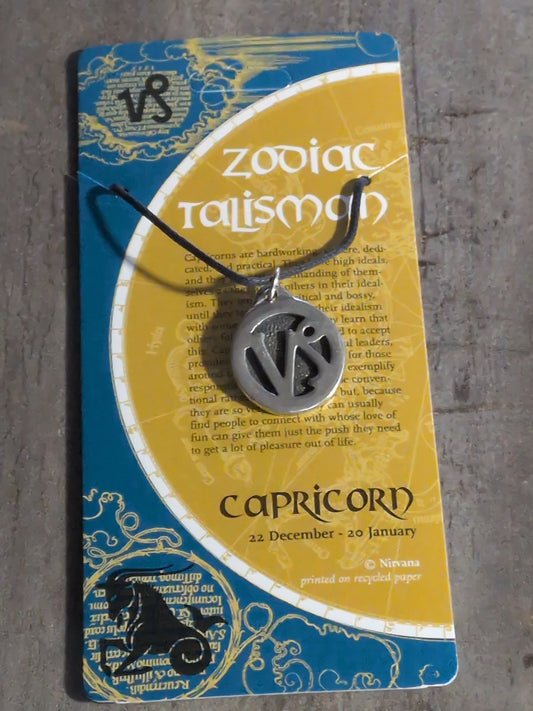 Zodiac Talisman Capricorn Pewter Pendant