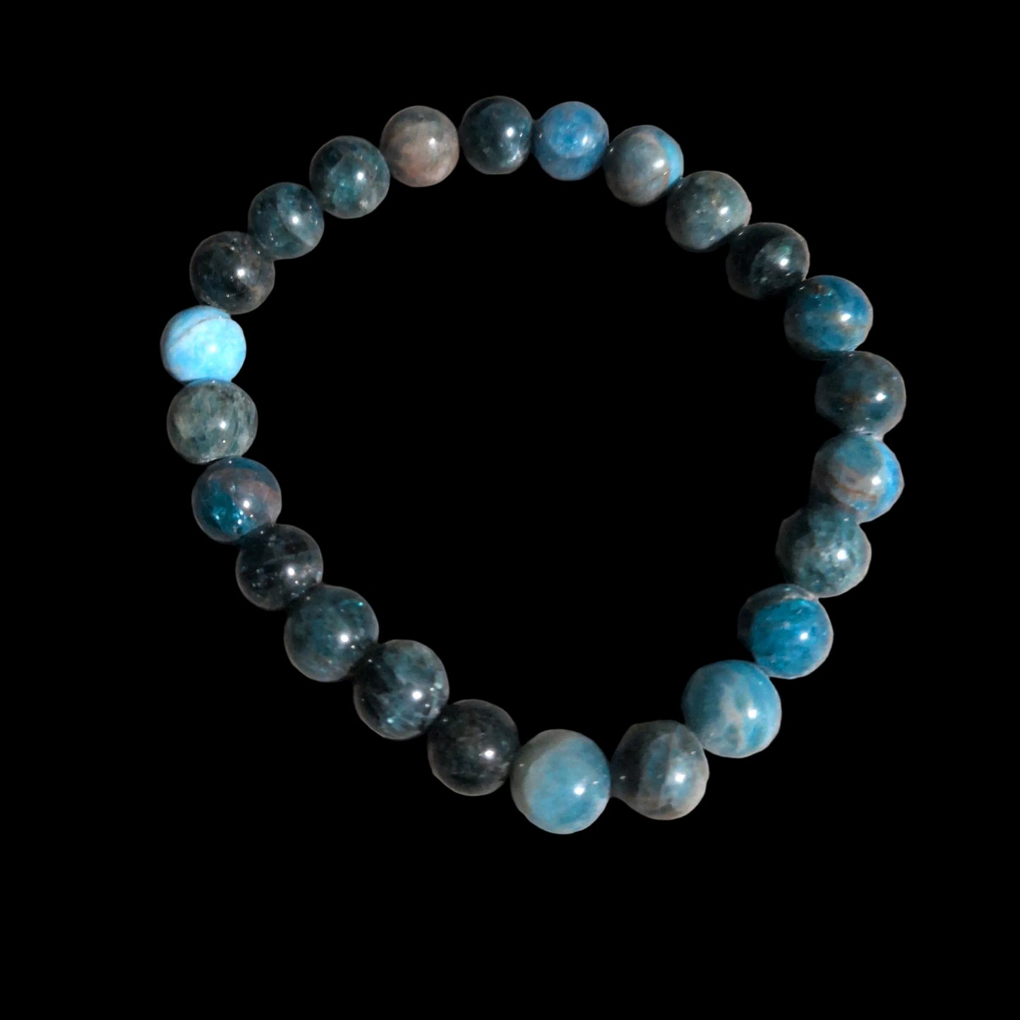 8mm round bead Bracelet Apatite