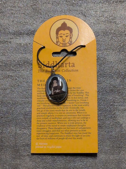 Siddharta/ Buddhist Collection The Buddha in Meditation Pewter Pendant
