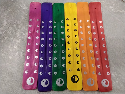 Assorted Wooden Yin-Yang Incense Burner