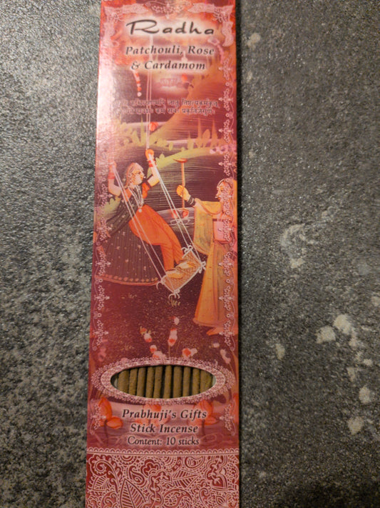 Prabhuji's Incense 10 sticks Radha