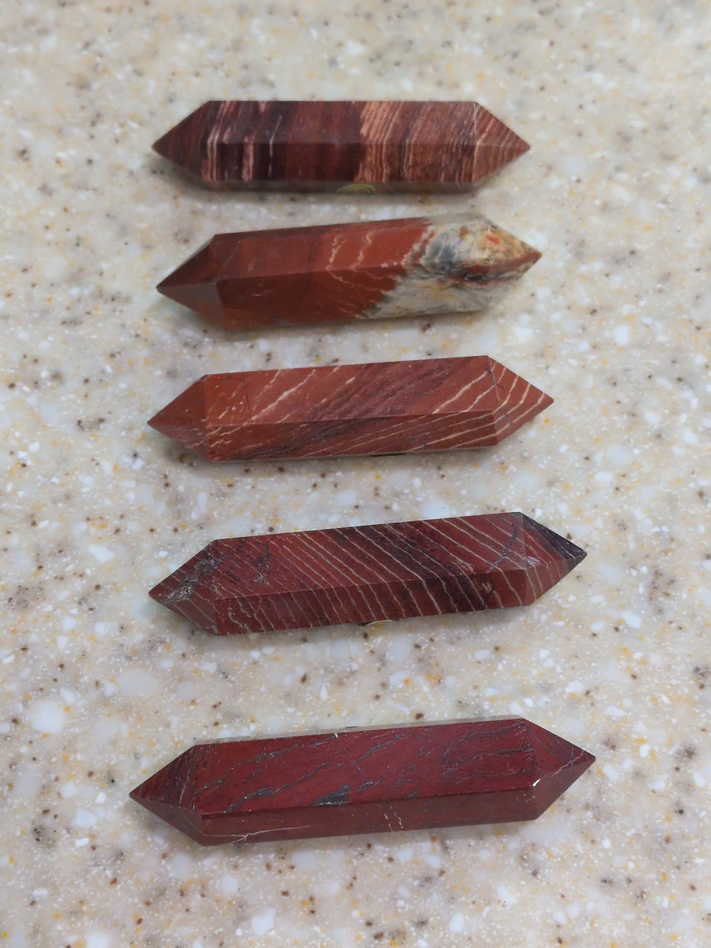 Snakeskin Jasper double point wand