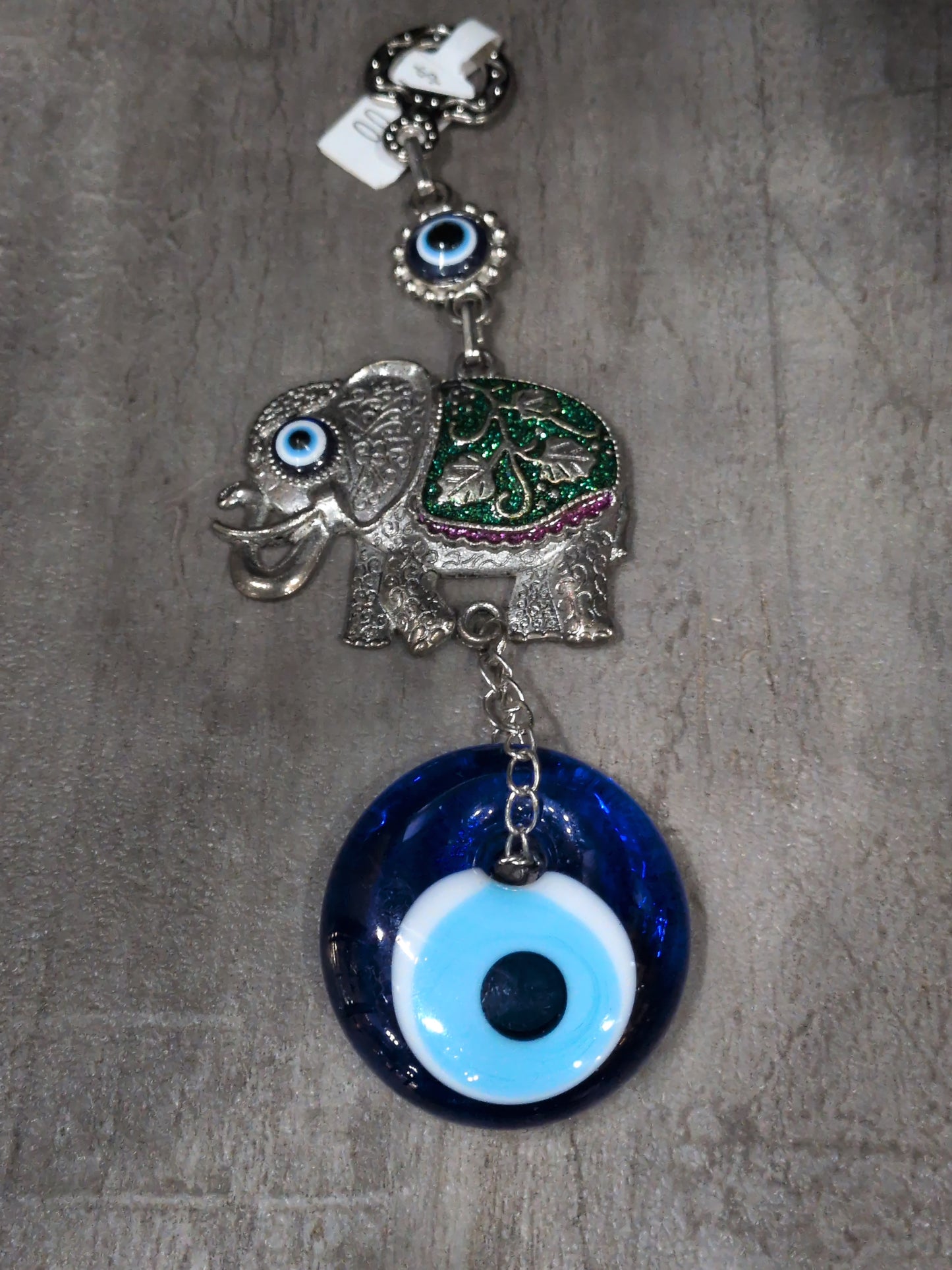 Evil Eye Elephant Talisman wall hanger