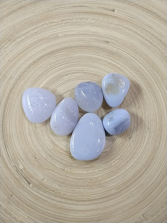 Large Blue Chalcedony Tumbled stone