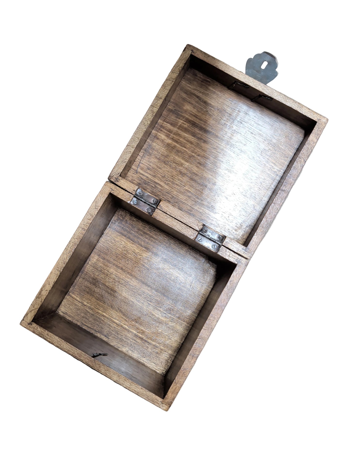 Mango Wood Box With Metal Accents