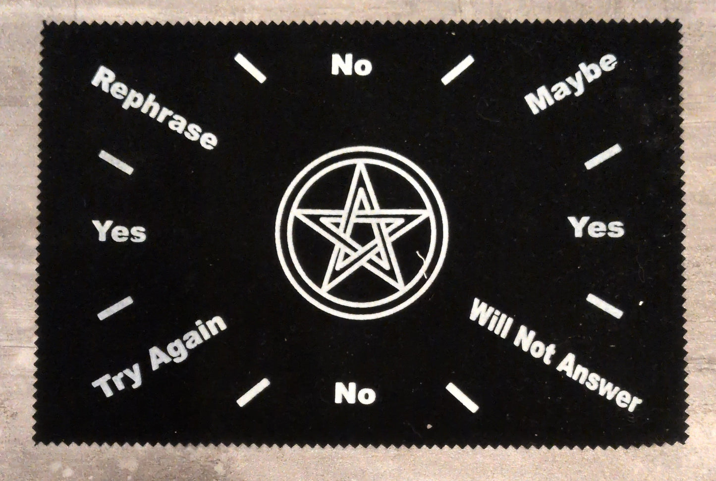 8"x12" Moon Pentagram Pendulum Mat