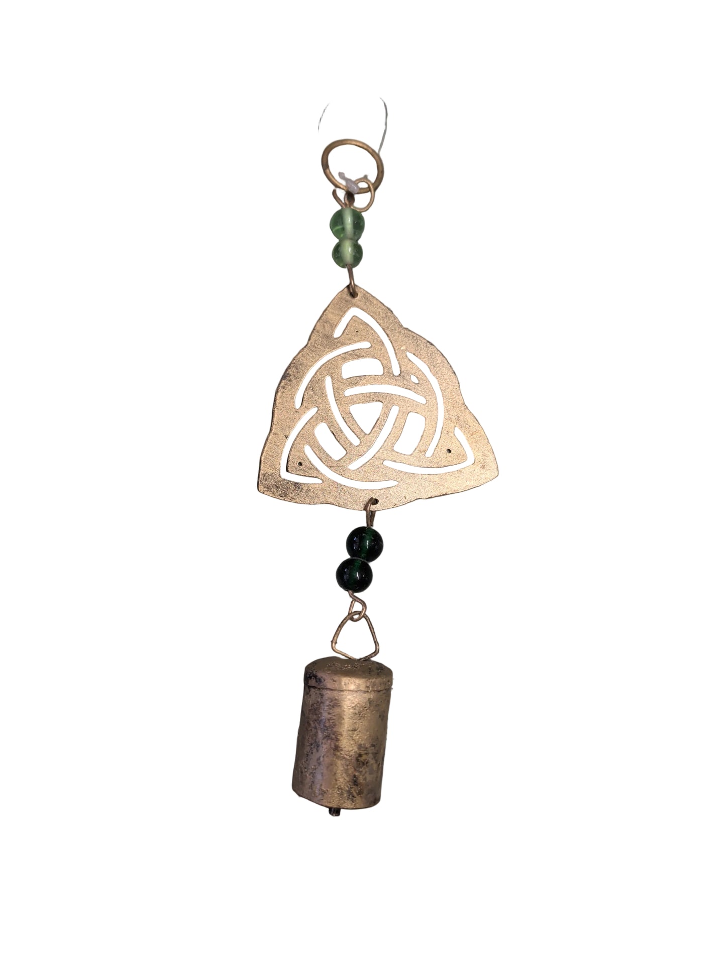 Iron Triquetra Chime With Beads