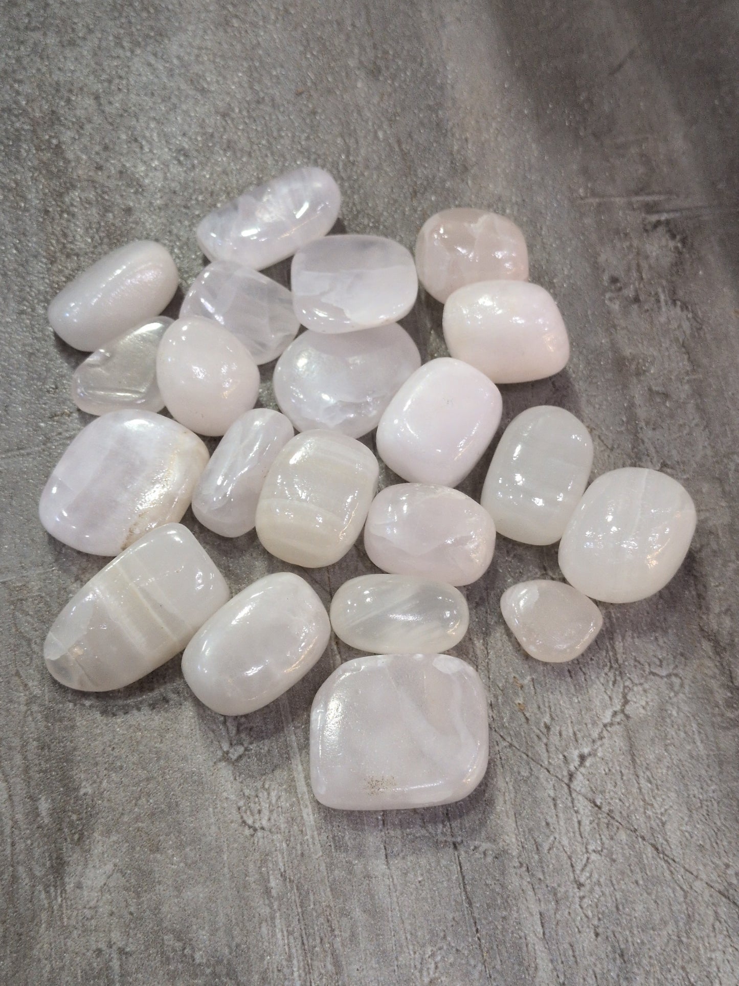 Pink Mangano Calcite Tumbled stone