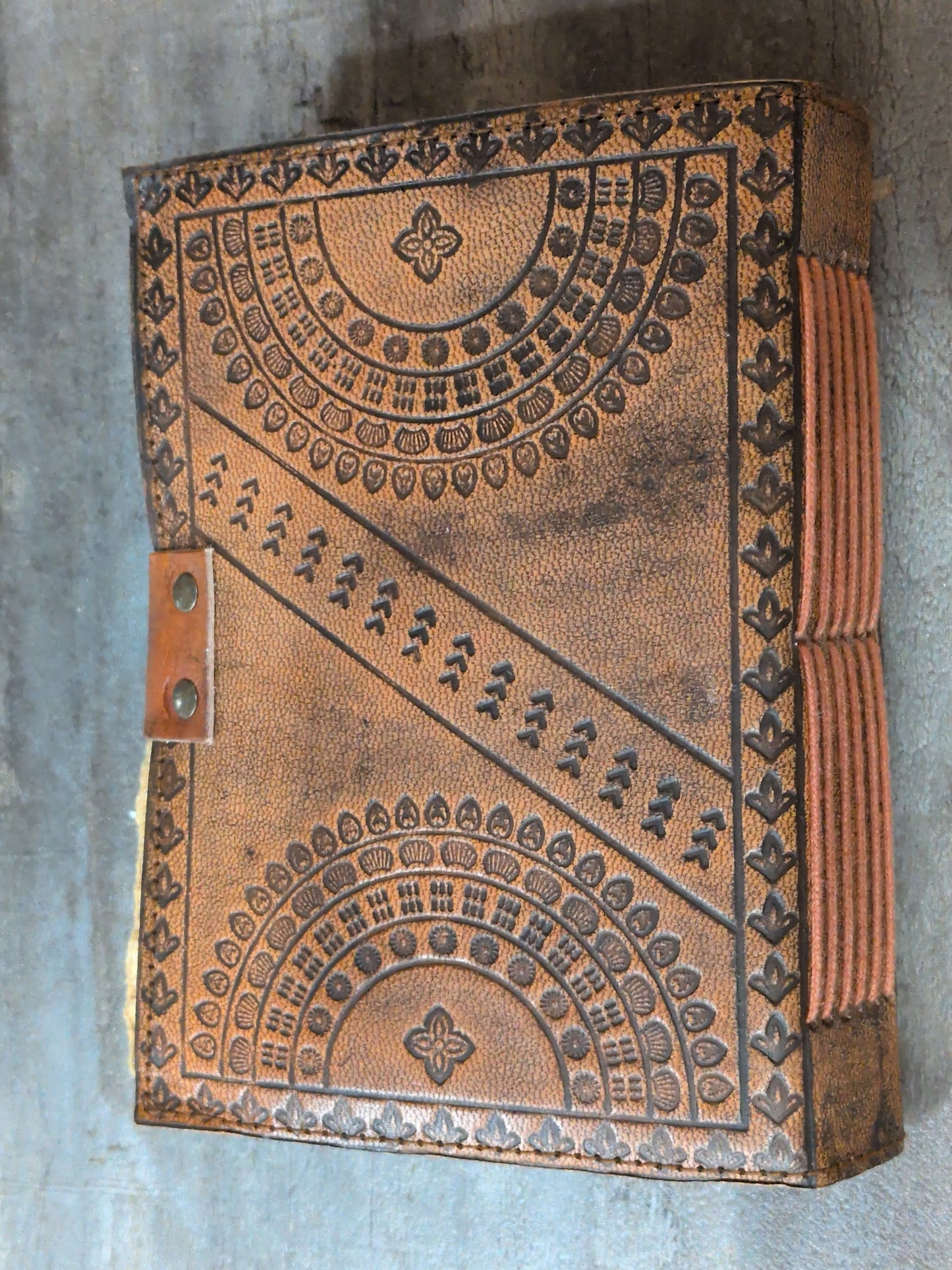 Spells Potions and Magic Leather Journal 5x7