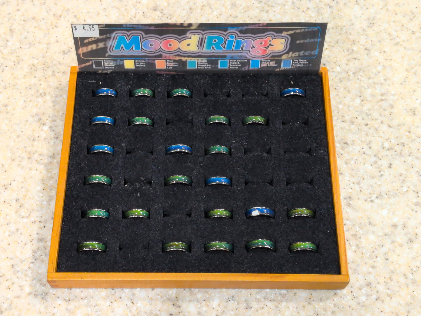 Assorted mood rings