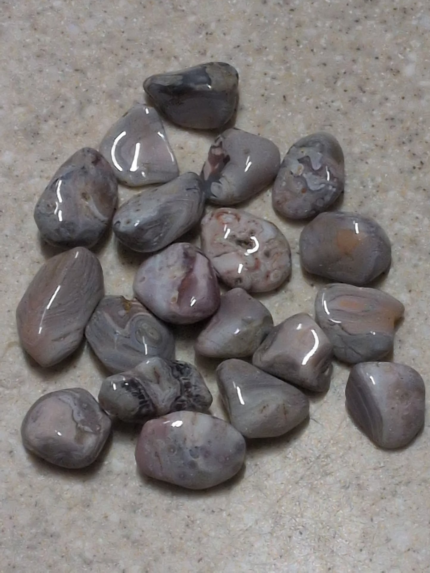 Pink Botswana Agate Tumbled Stone