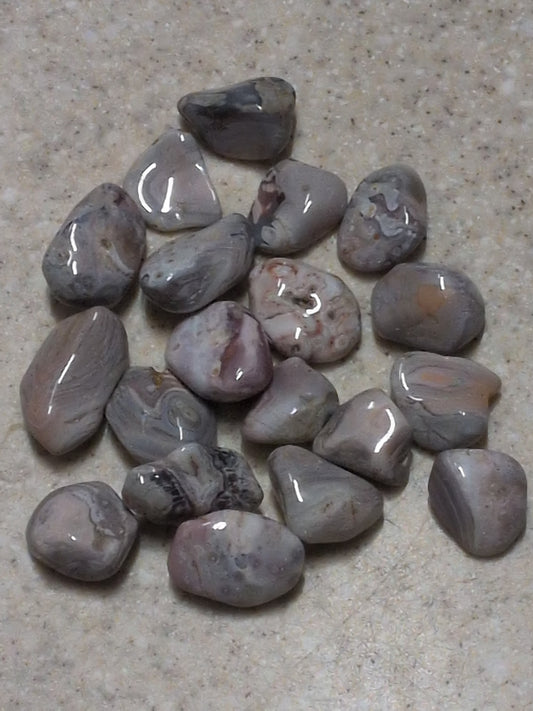 Pink Botswana Agate Tumbled Stone