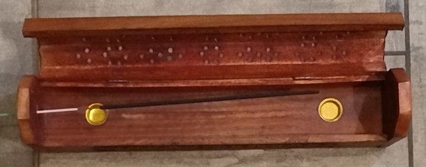 Om Floral Incense Coffin Box