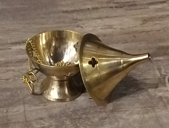 Small Hanging Brass Incense burner