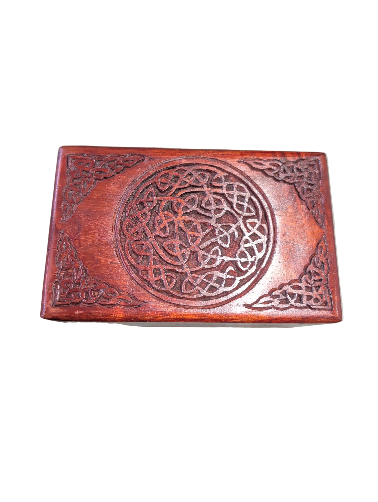 Himalayan Mahogany Wood Celtic Box