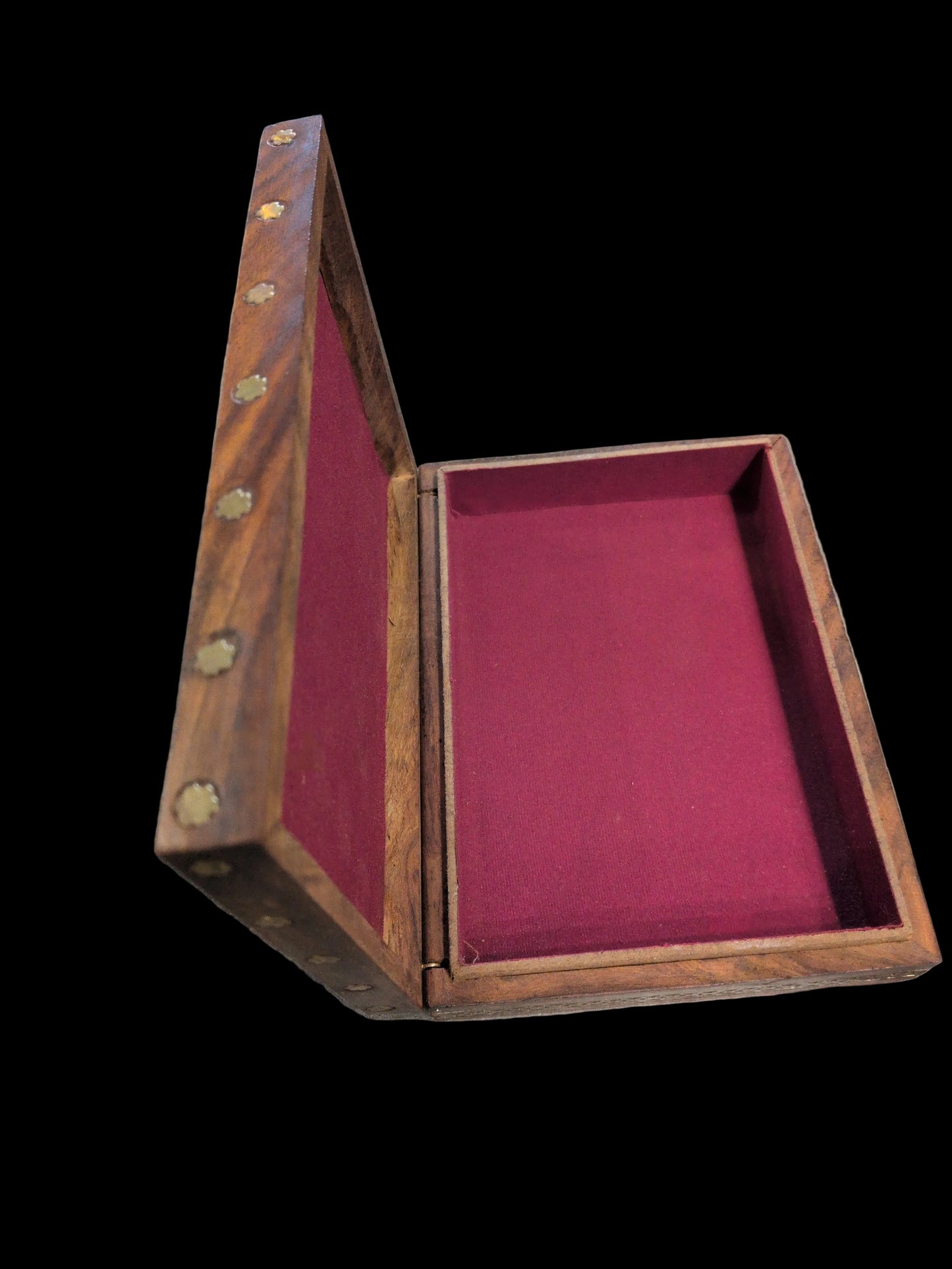 Laxmi Brass inlay wood Box