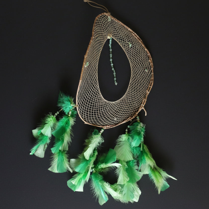 Large Dream Catcher w/ Dyed Feathers