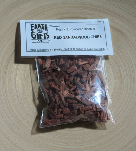 Earth Gifts Resins & Powdered Incense Red Sandalwood Chips