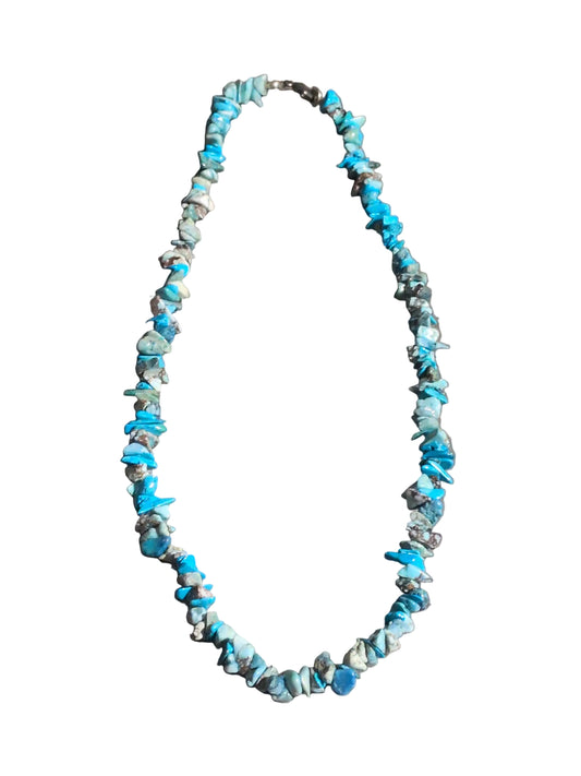 Gemstone Chips Choker- Turquoise