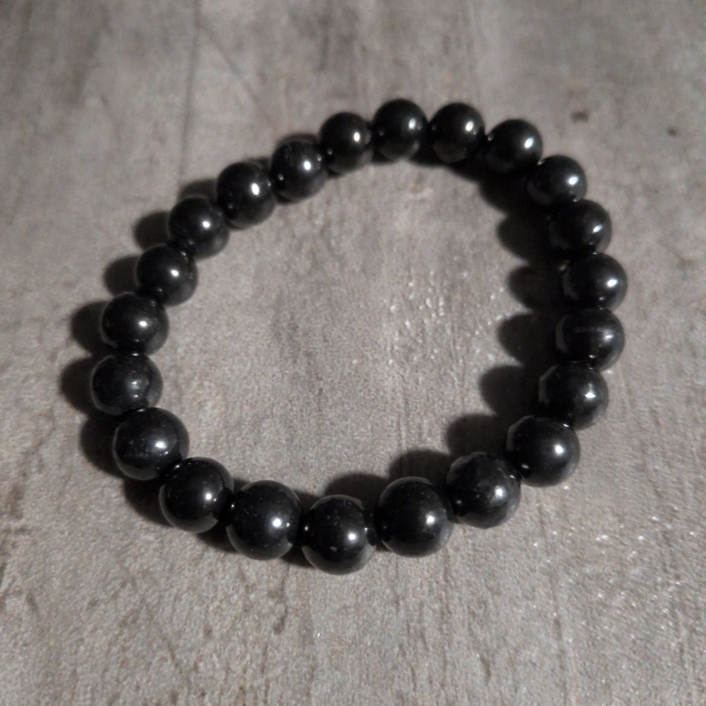 8mm round bead Bracelet Shungite
