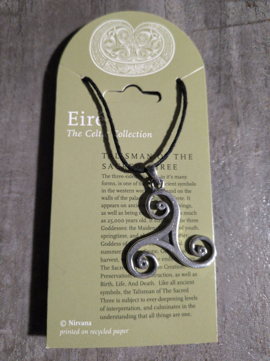 Eiré Celtic Collection Celtic Talisman of the Sacred Three Pewter Pendant