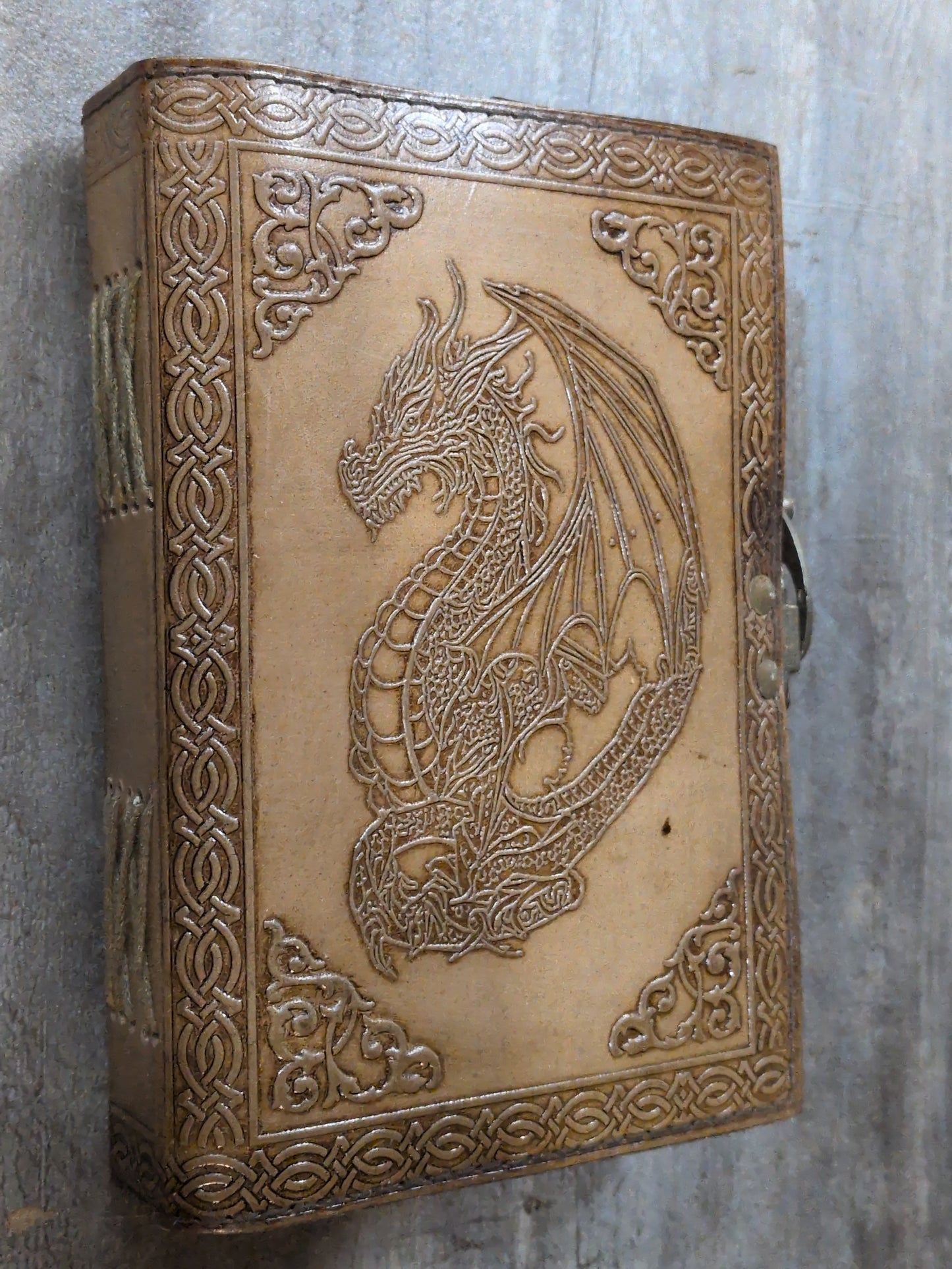 Celtic Dragon Leather Journal 5x7