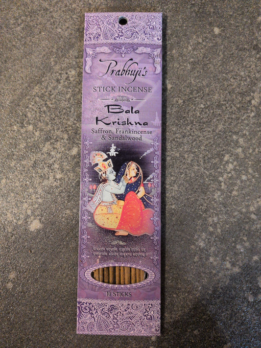 Prabhuji's Incense 10 sticks Bala Krisna